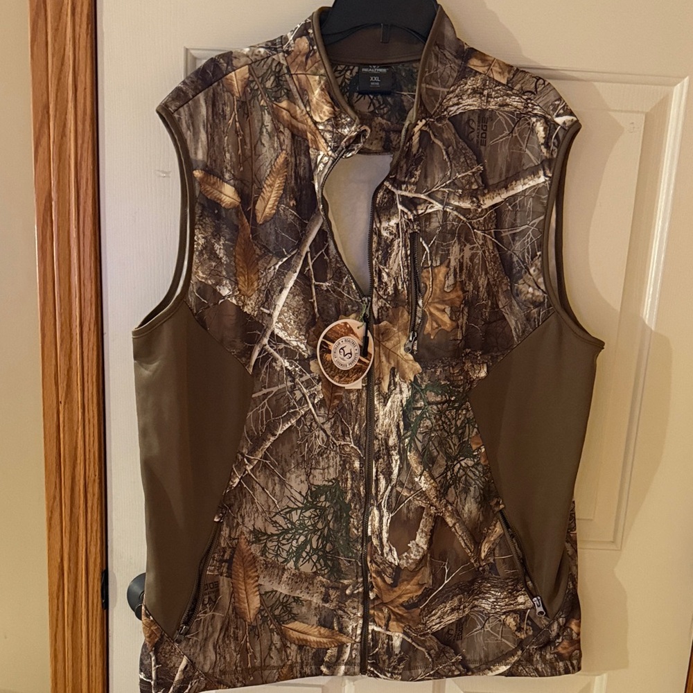 Realtree Brown Camo Outdoor Vest Size XXL New